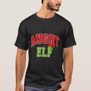 Angry Elf Christmas Family Matching Group Xmas  T-Shirt