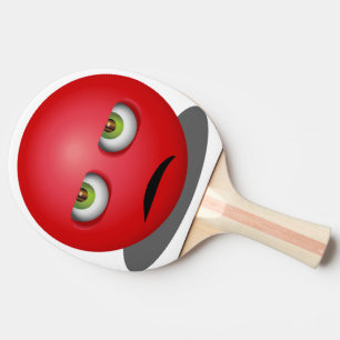 Angry Emoji - Funny Face Ping Pong Paddle