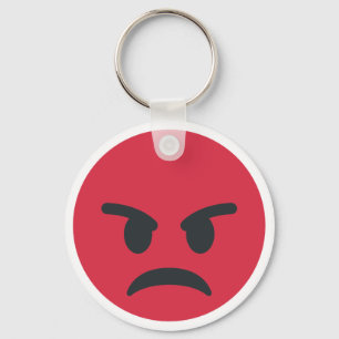 Angry Emoji Key Ring