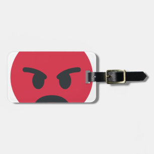 Angry Emoji Luggage Tag