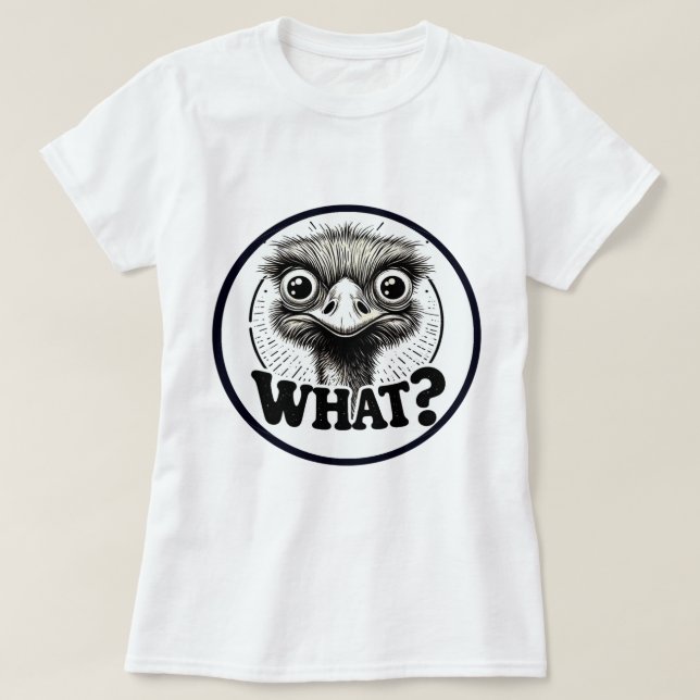 Angry Emu What Women's T-Shirt (Design Front)