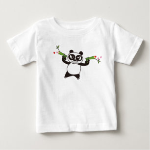 Angry Face Panda 28 Baby T-Shirt