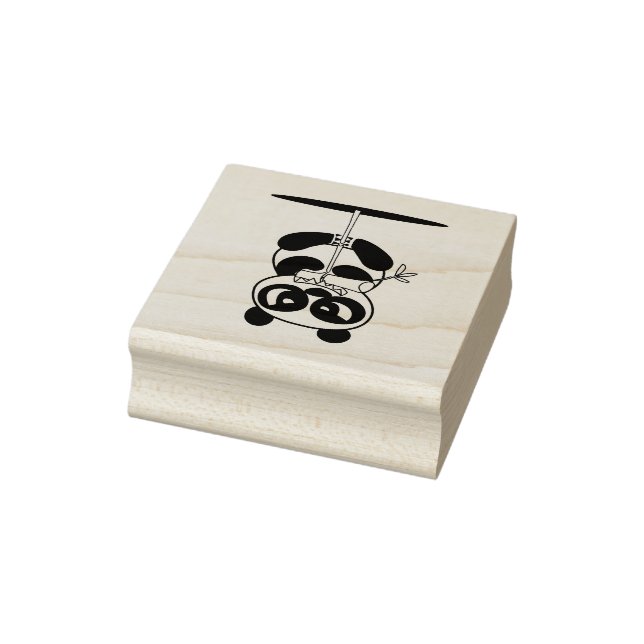 Angry Face Panda SPIDER NINJA Rubber Stamp (Stamp)