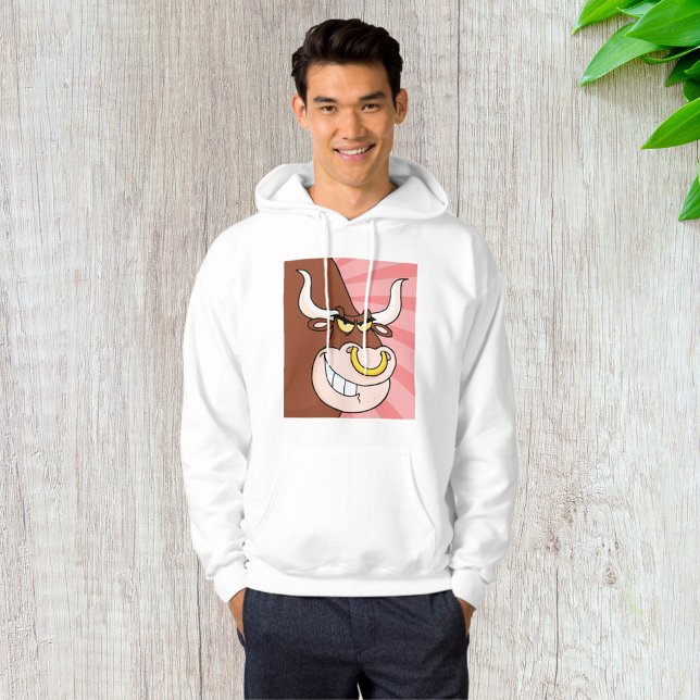 Angry Fierce Bull Mascot with Nose Ring  Hoodie (Creator Uploaded)