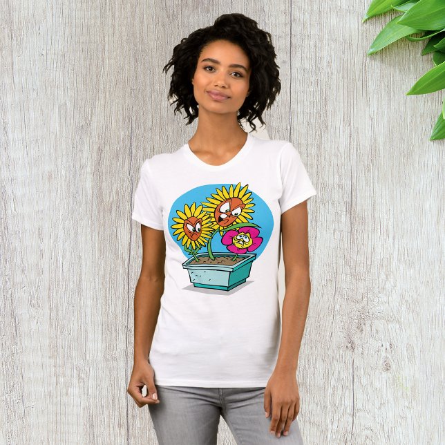 Angry Flowers Womens T-Shirt (Creator Uploaded)