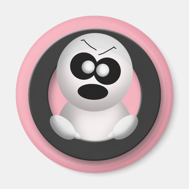 Angry Ghost - Halloween Magnet (Front)
