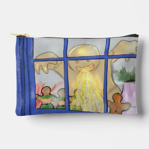 Angry Gingerbread Man Zipper Pouch – Holiday Tale