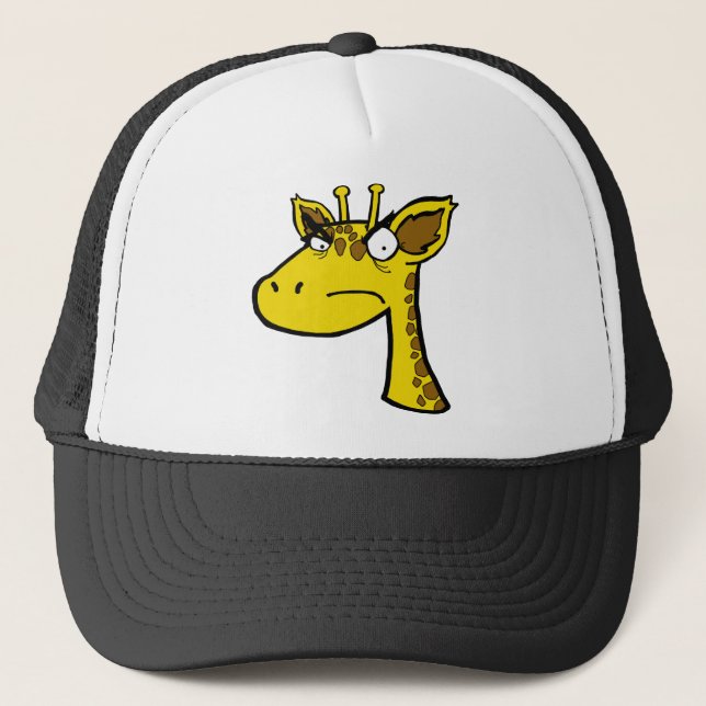 Angry Giraffe Trucker Hat (Front)