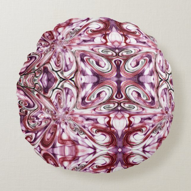 Angry Girl Round Cushion (Front)