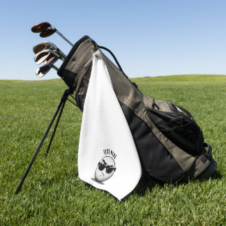 Angry Golf Ball Towel