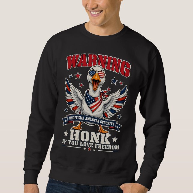 Angry Goose 4th of July Sweatshirt (Front)