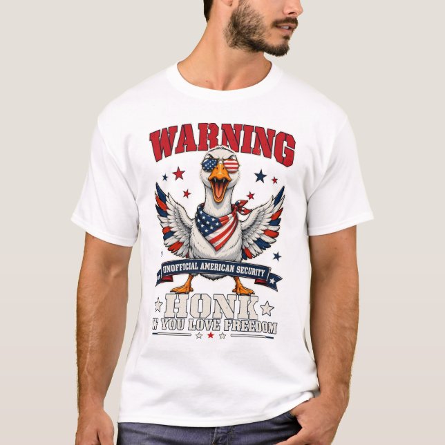 Angry Goose 4th of July T-Shirt (Front)