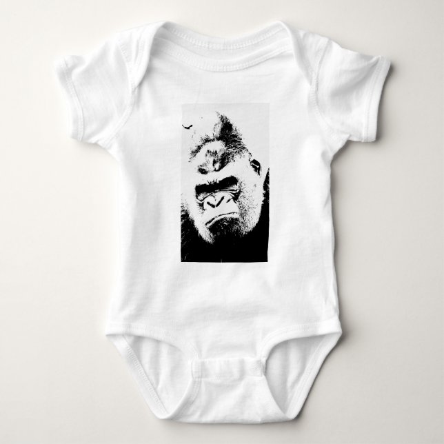 Angry Gorilla Baby Bodysuit (Front)