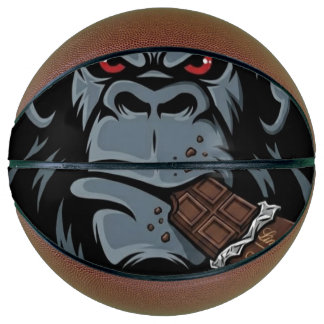 Angry Gorilla Graphic Basketball – Red-Eyed Beast
