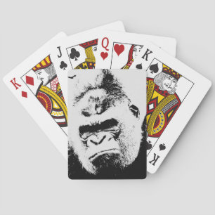 Angry Gorilla Playing Cards