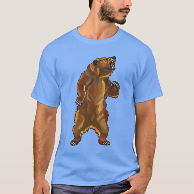 angry grizzly bear T-Shirt (Front)