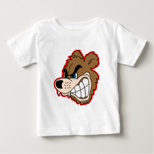 angry growling bear face baby T-Shirt