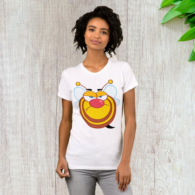 Angry Honey Bee Womens T-Shirt (Creator Uploaded)