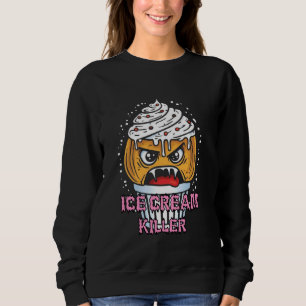 Angry Ice Cream Killer Grimly Icecream Gangster So Sweatshirt
