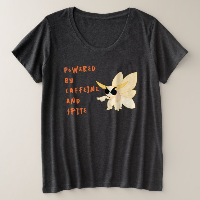 Angry Imperial Moth Caffeine & Sprite Meme Shirt (Design Front)
