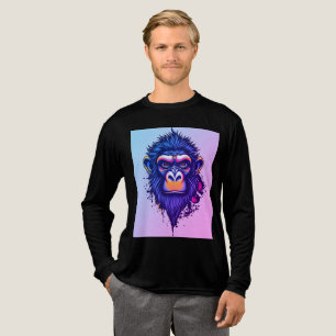 Angry Ink Monkey – Colour Splash Graffiti Animal A Tri-Blend Shirt