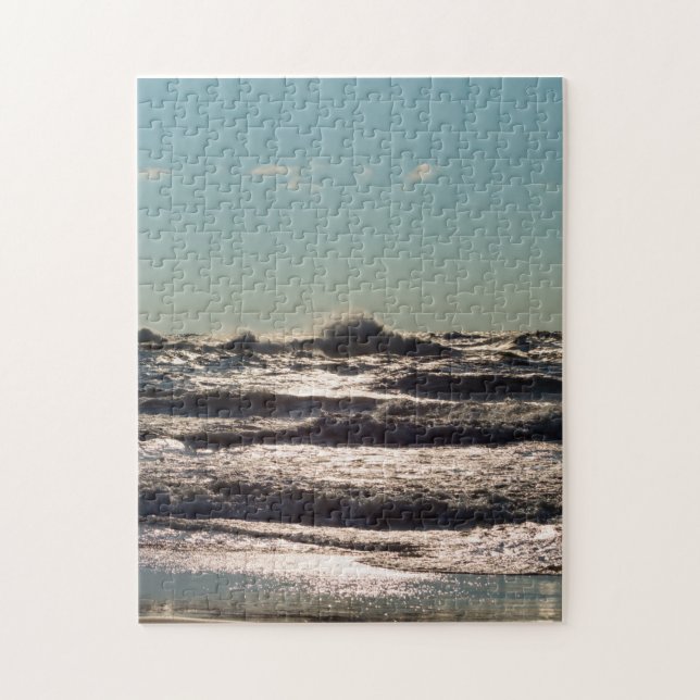 Angry Lake Michigan Jigsaw Puzzle (Vertical)
