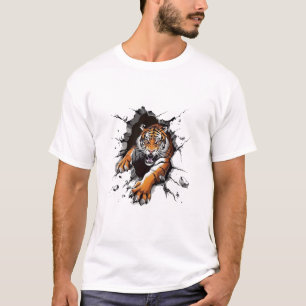 Angry Lion Strong Paw testing Luxury T-Shirt 