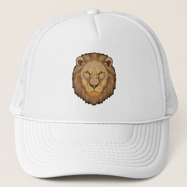 Angry Lion Trucker Hat (Front)