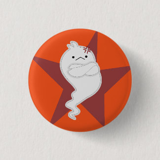 Angry little ghost 3 cm round badge