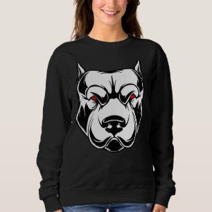 Angry Mad Pitbull American Bully Dangerous Dog Bre Sweatshirt