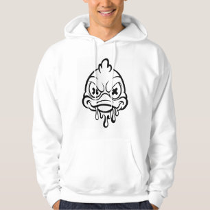 Angry Melting Duck Hoodie – Dark Drip Cartoon
