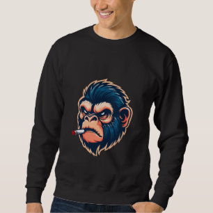 Angry Monkey Graphic Sweatshirt for Men