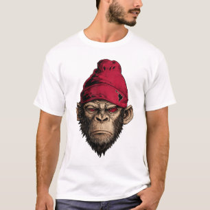 Angry Monkey Street Style – Urban Rebel Ape T-Shirt
