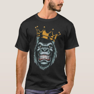 Angry Monkey with crown T-shirt