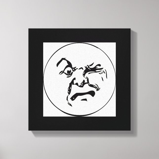 ANGRY MOON CANVAS PRINT (Front)
