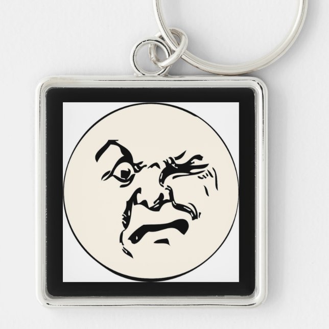 ANGRY MOON KEY RING (Front)