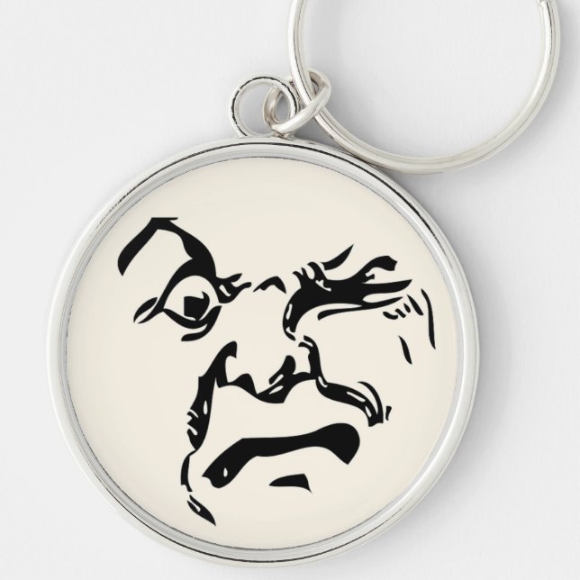 ANGRY MOON KEY RING (Front)