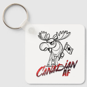 Angry Moose Canadian AF Key Ring
