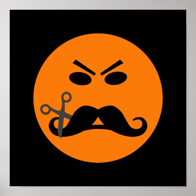 Angry Moustache poster (Front)