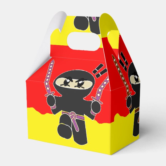 Angry ninjas favour box (Front Side)