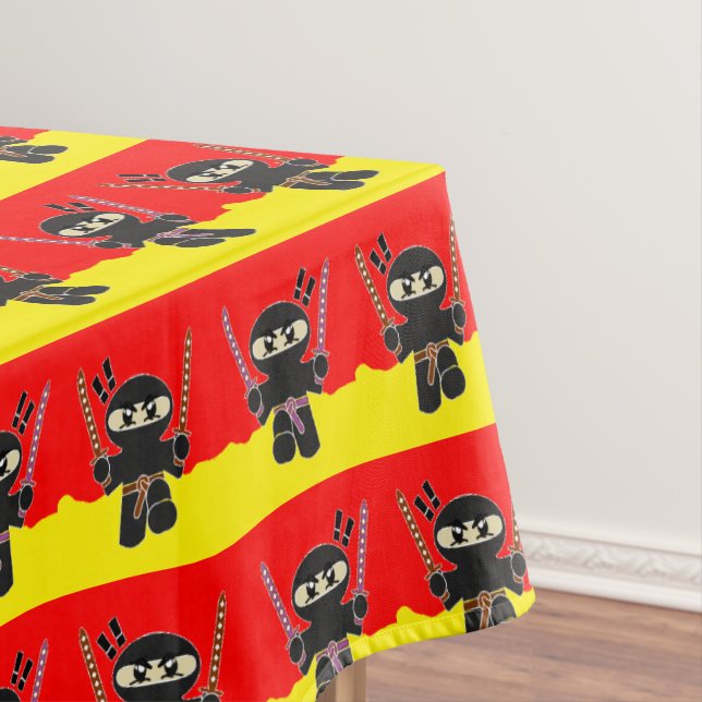 Angry ninjas tablecloth (In Situ)