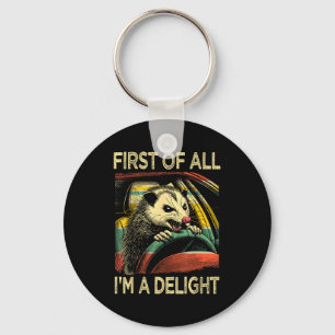 Angry Ossum Driving Funny Quote First Of All I'm A Key Ring
