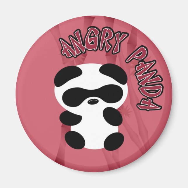 Angry Panda Magnet (Front)