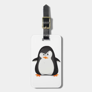 Angry Penguin Luggage Tag