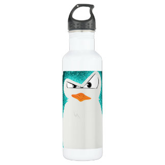 Angry penguin teal.png 710 ml water bottle