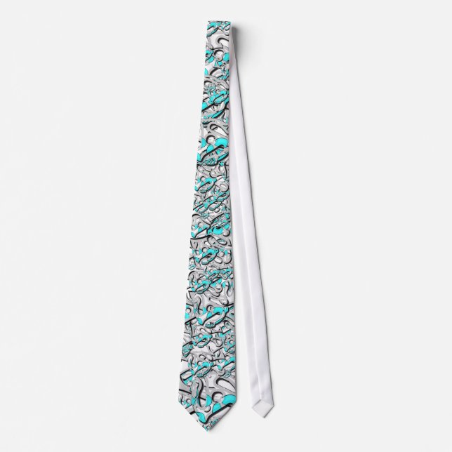 Angry Pirate Logo Tie (Front)