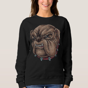 Angry Pitbull Dog With Angry Face Sweatshirt