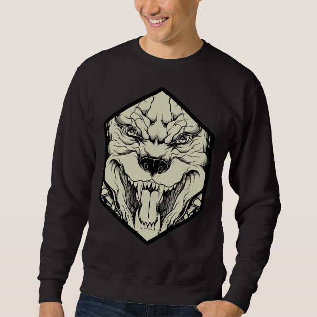 Angry Pitbull    Sweatshirt (Front)