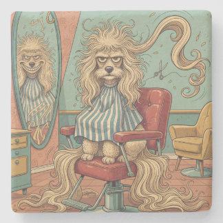 Angry Poodle Stone Coaster