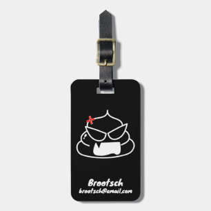 Angry Poop - Brootsch the PooPoo Luggage Tag